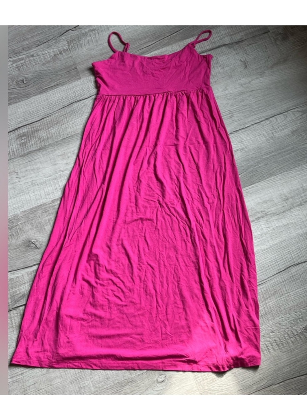 Hot pink 
New!!!
Spring spaghetti strap dress